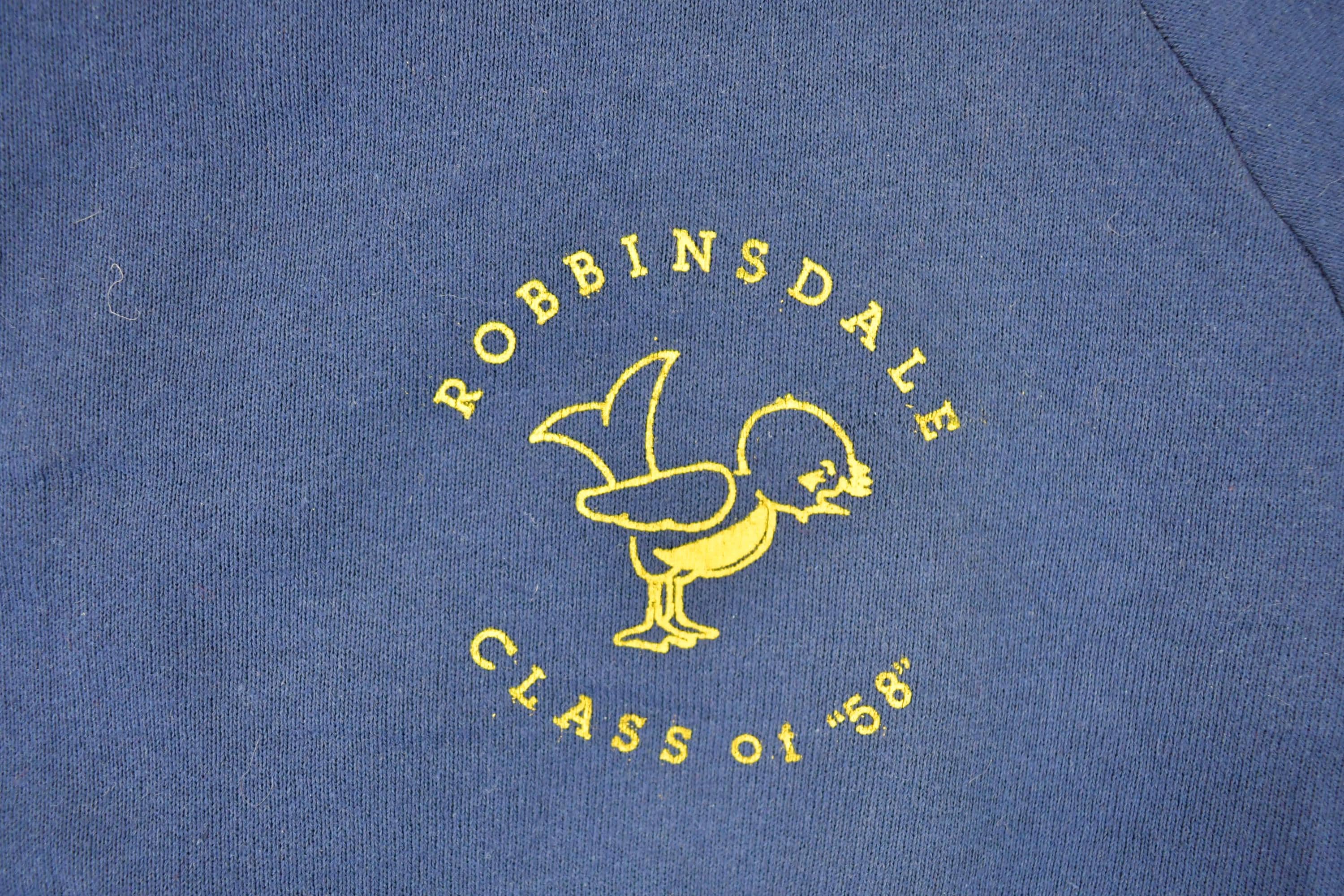 Vintage 1990s Robbinsdale Class Of 58 Graphic Print Crewneck Sweatshirt Men's L - Image 3