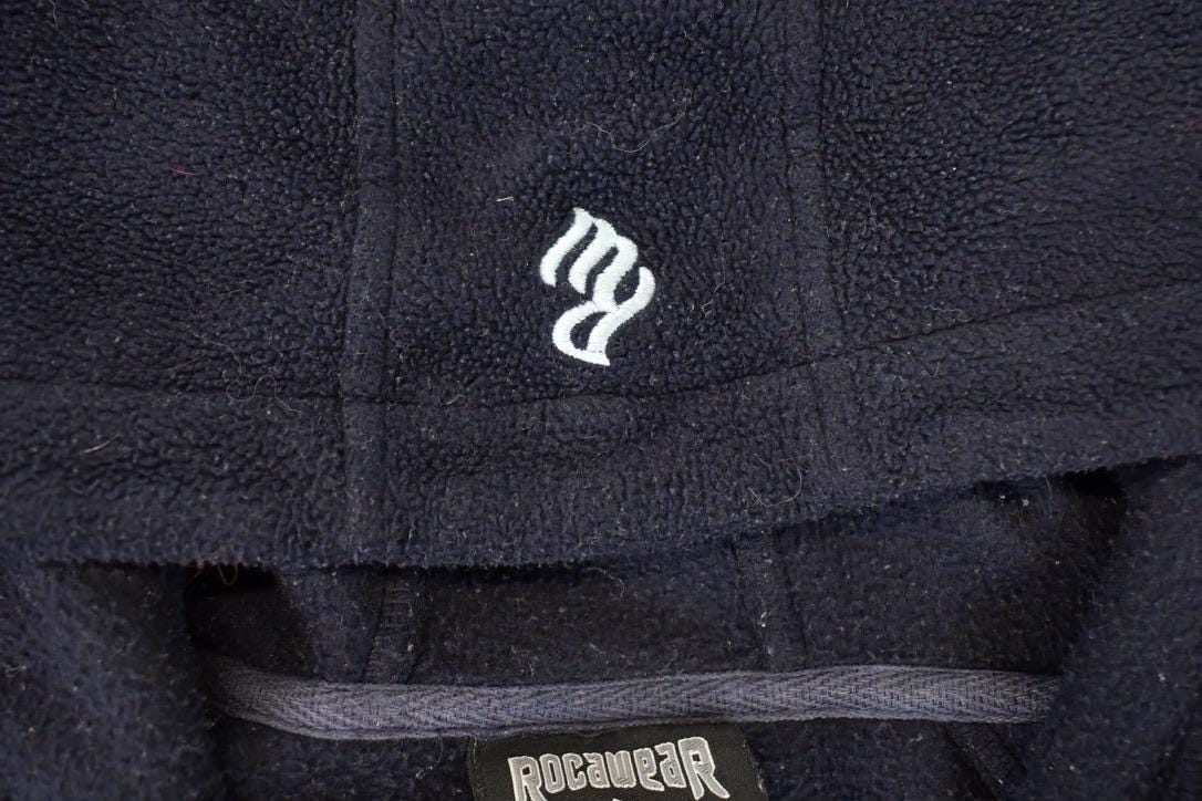 Vintage 1990s Rocawear Hip Hop Fleece Sweater Mens XL - Image 5