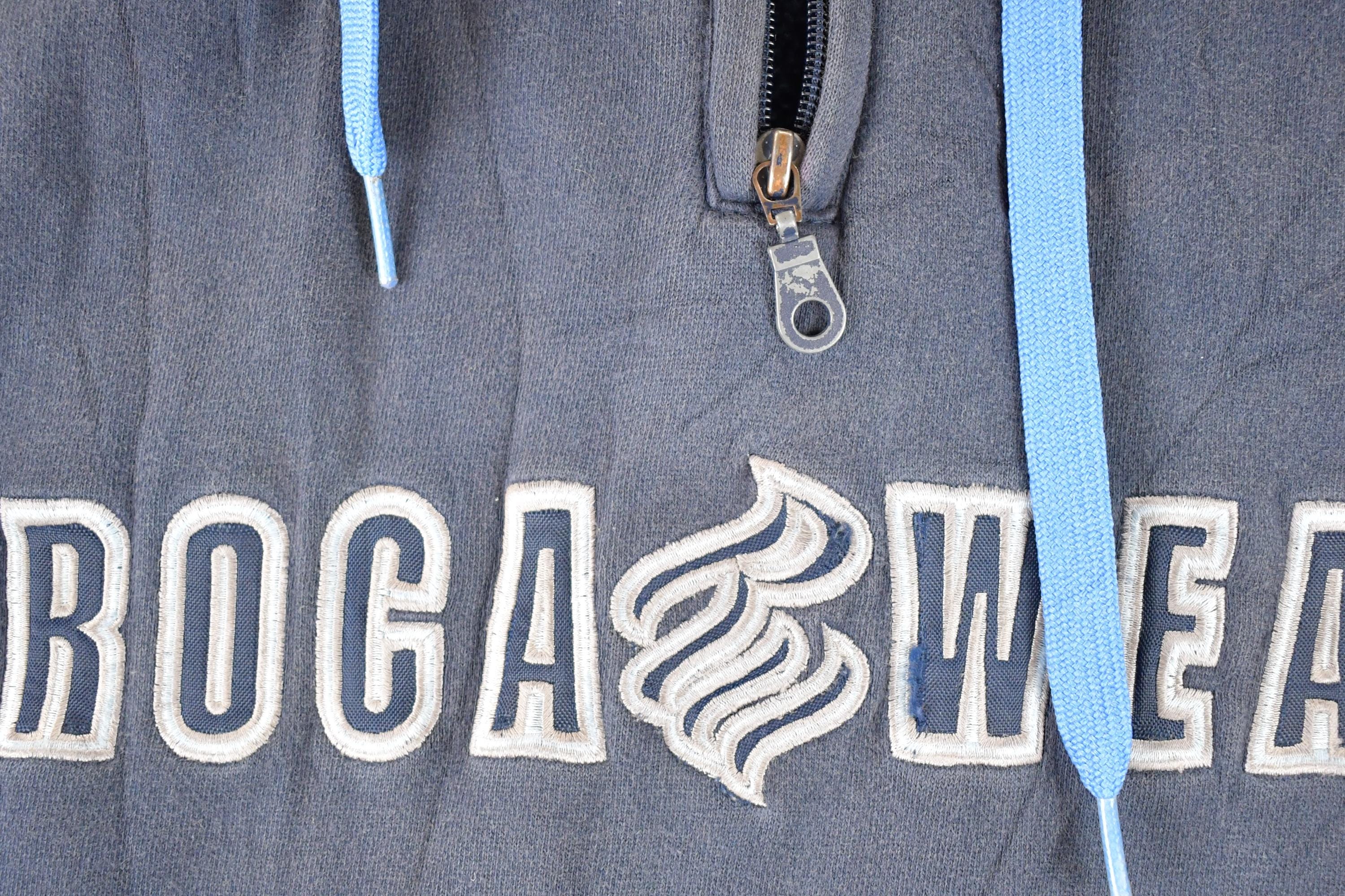 Vintage 1990s Rocawear Quarter Zip Hoodie Men's L - Image 3