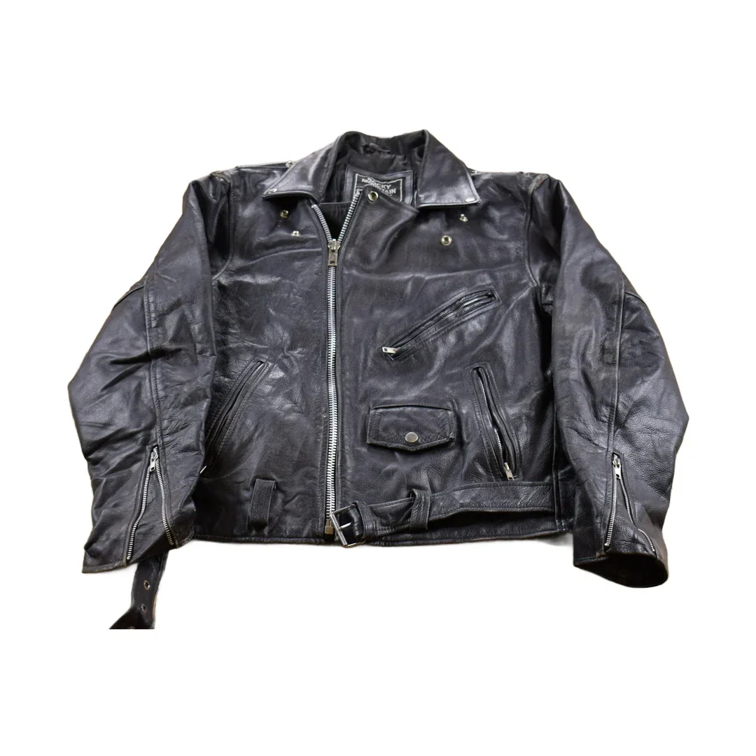 Vintage 1990s Rocky Mountain Hides Leather Jacket Men's Medium