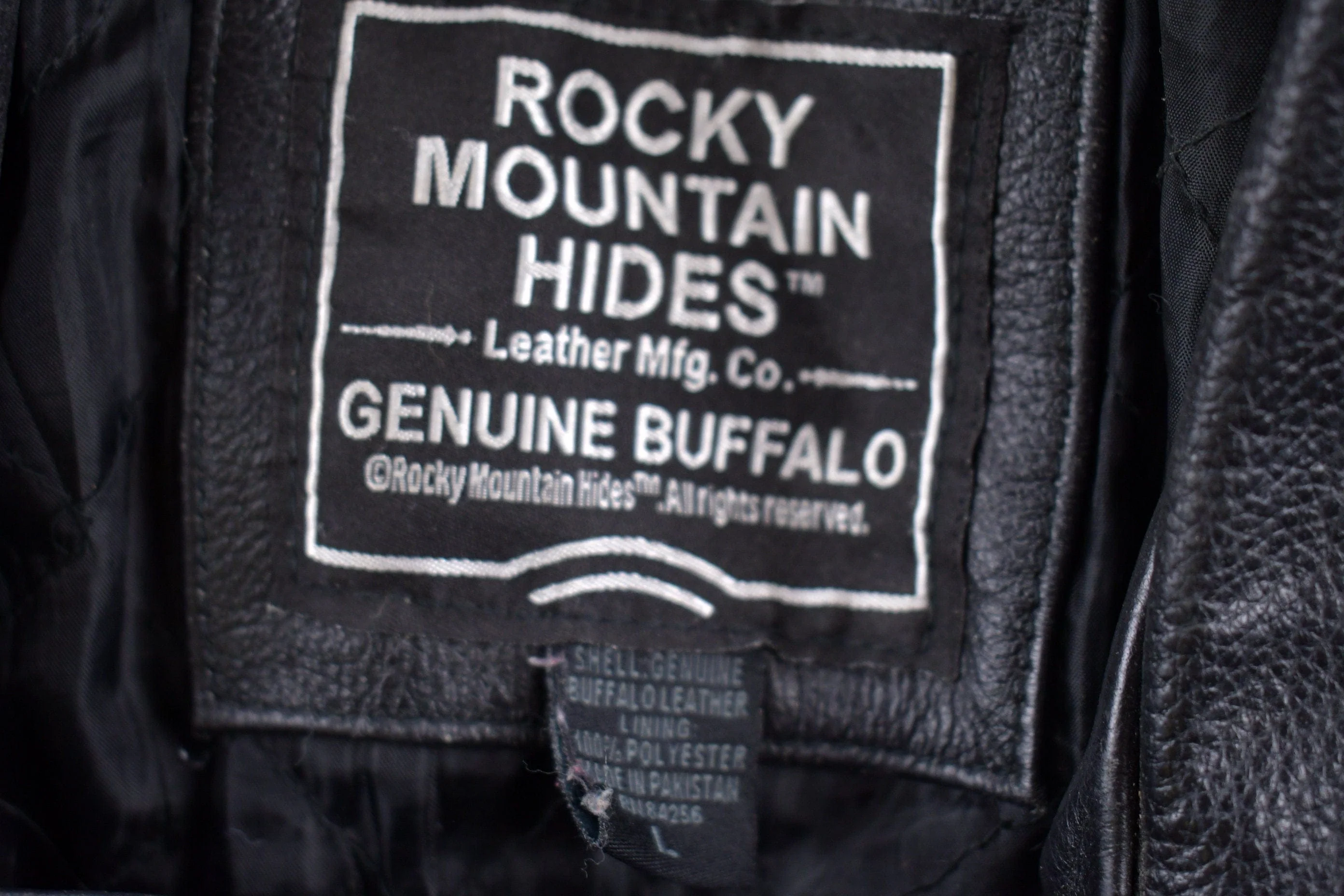 Vintage 1990s Rocky Mountain Hides Leather Jacket Men's Medium - Image 4