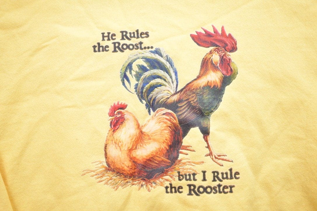 Vintage 1990s Rooster Theme Crewneck Sweater - Image 5