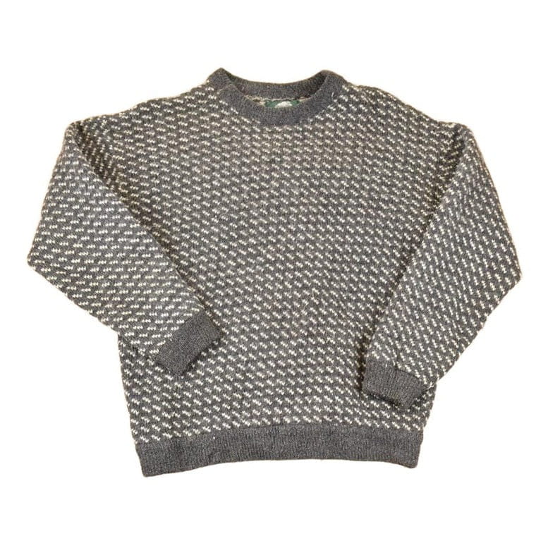 Vintage 1990s Roots Wool Knit Crewneck Sweater Men's L