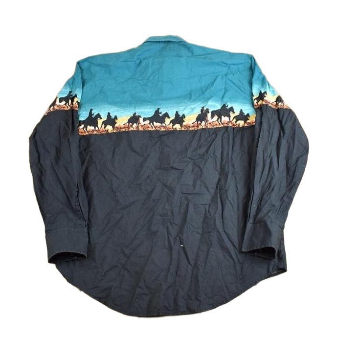 Vintage 1990s Roper Western Style Button Up Shirt Men's Large - Image 2