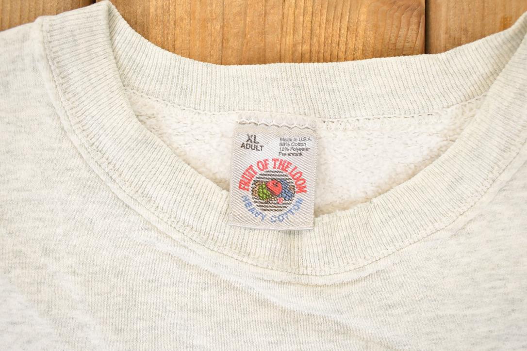 Vintage 1990s Roseau Rams Basketball Crewneck Sweater Mens L - Image 4