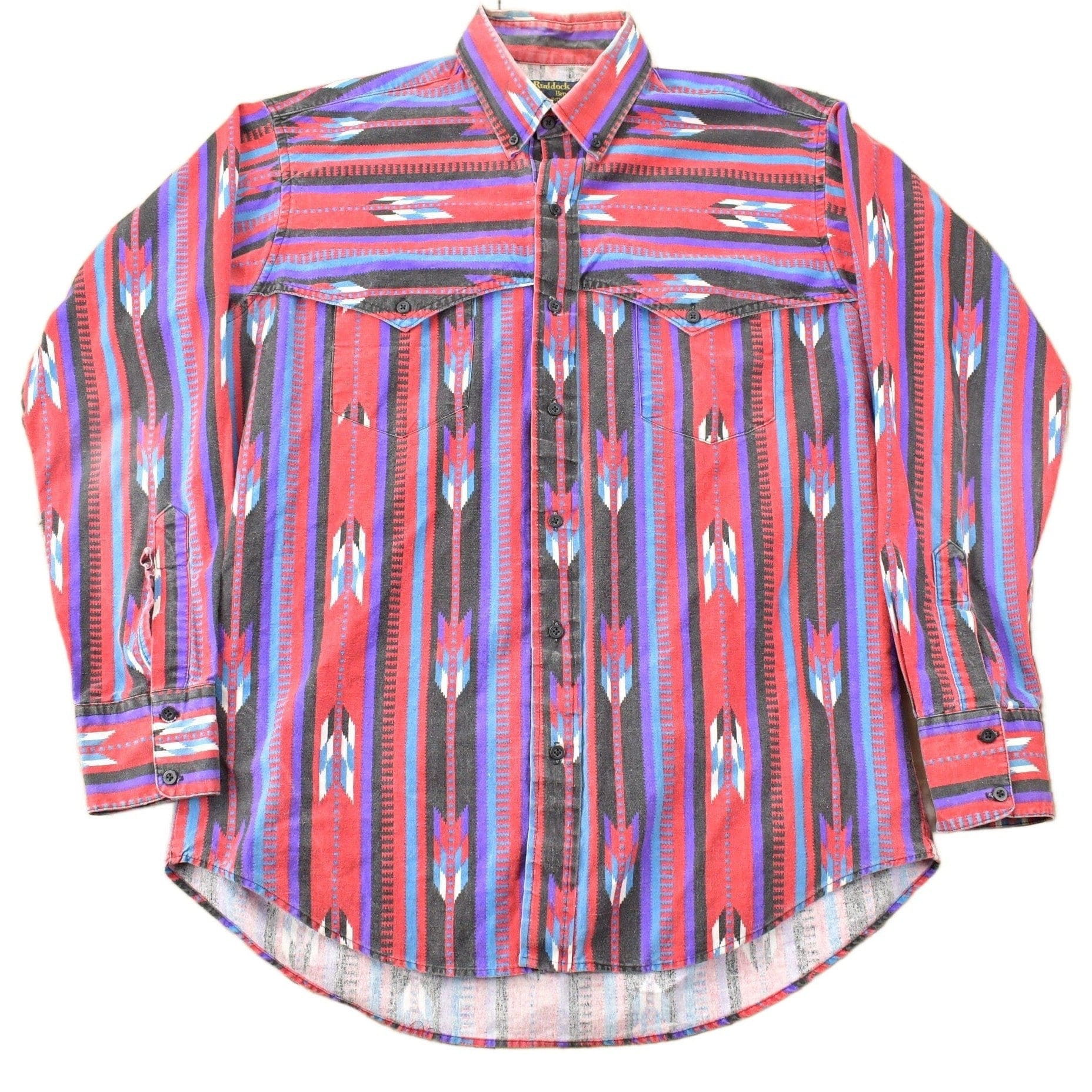 Vintage 1990s Ruddock Bros South Western Cowboy Style Button Up Shirt Men's XL