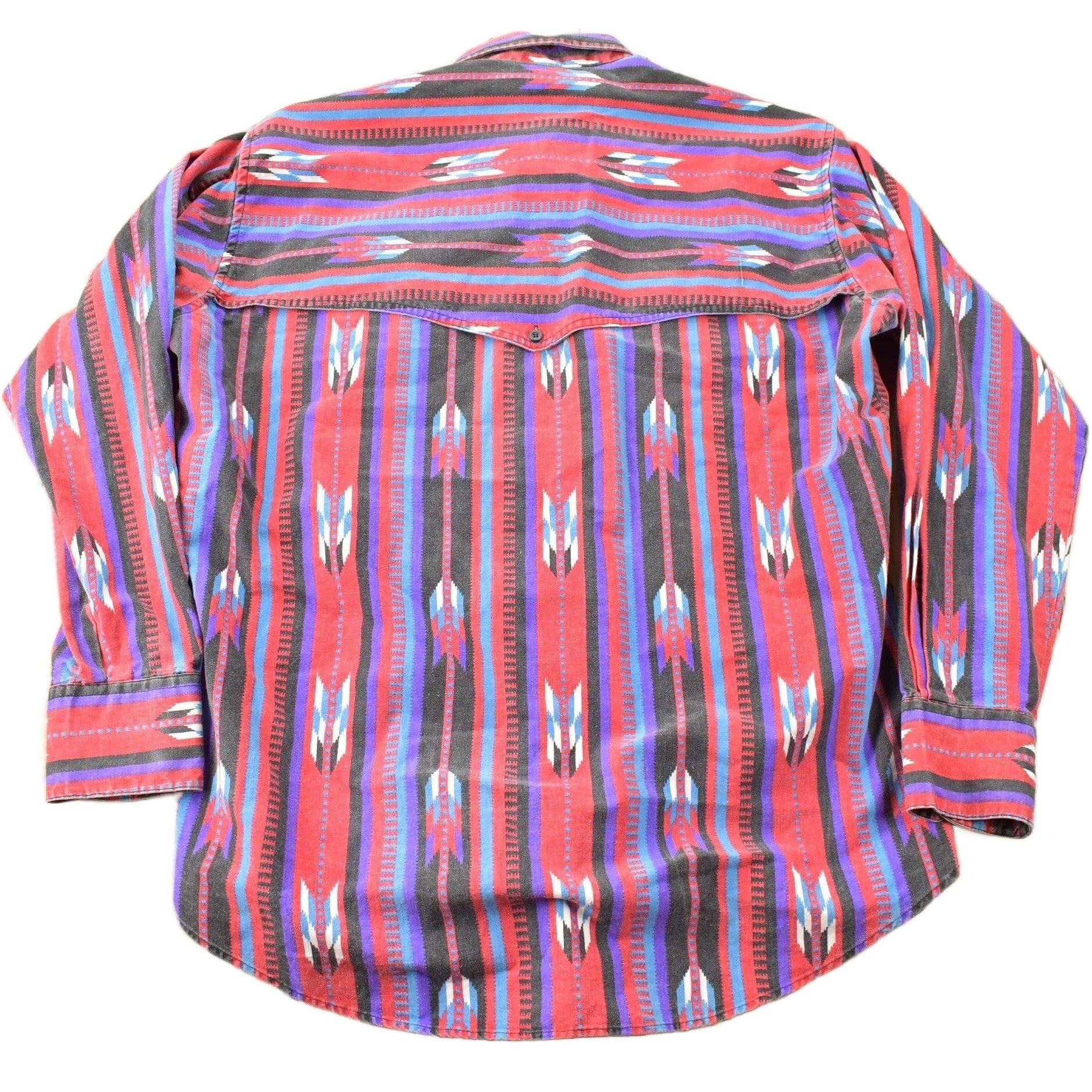 Vintage 1990s Ruddock Bros South Western Cowboy Style Button Up Shirt Men's XL - Image 2