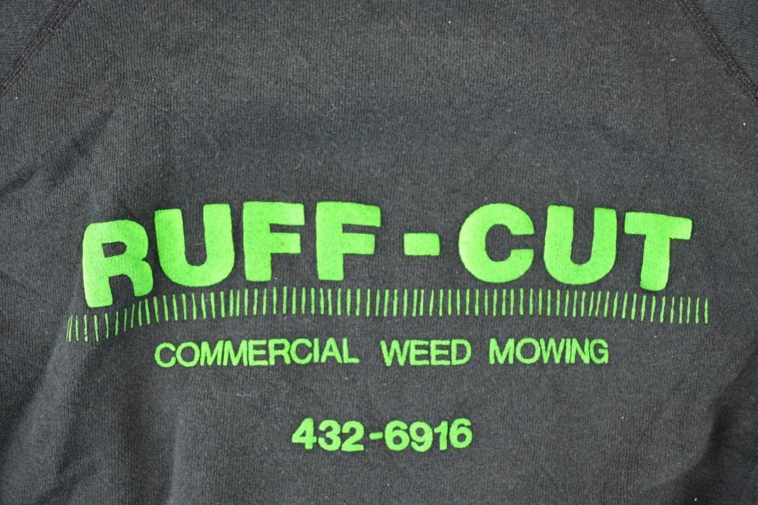 Vintage 1990s Ruff Cut Graphic Print Crewneck Sweatshirt Men's M - Image 3