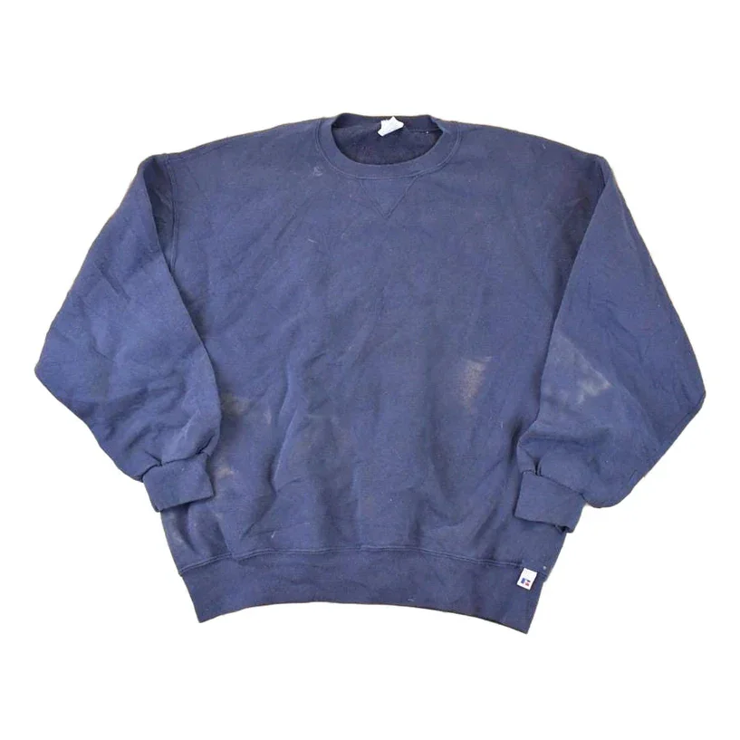 Vintage 1990s Russell Athletic Blank Crewneck Sweatshirt Mens L