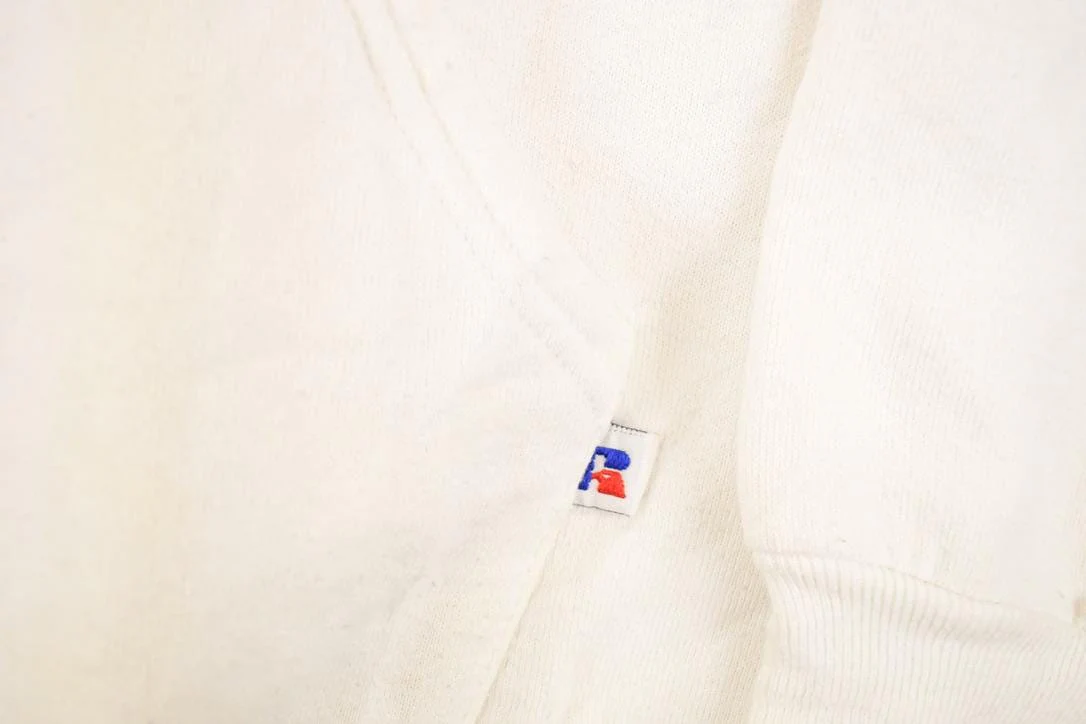 Vintage 1990s Russell Athletic Blank Hoodie Sweatshirt Men's M - Image 4
