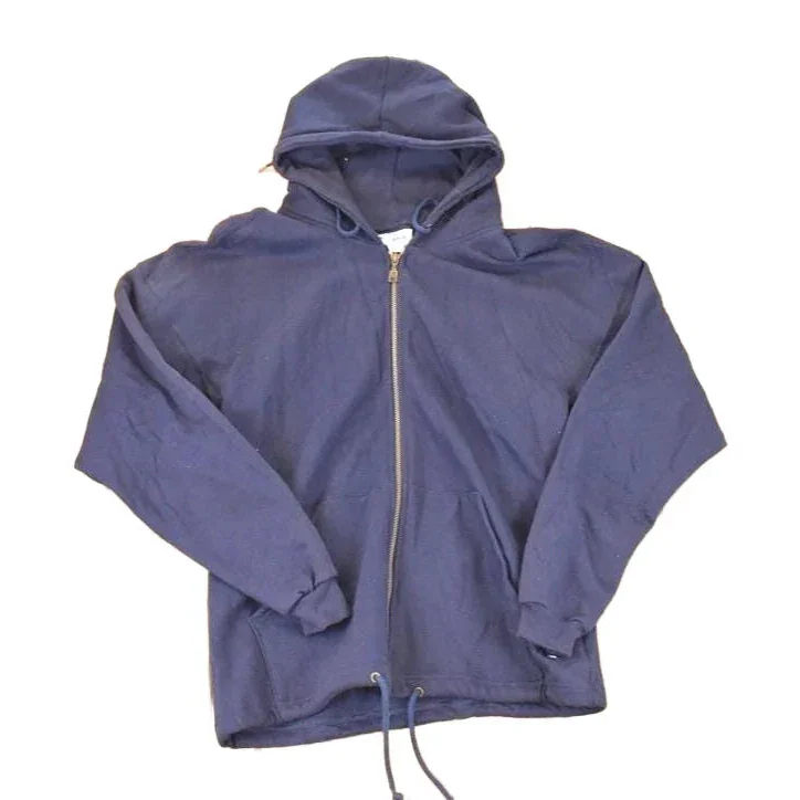 Vintage 1990s Russell Athletic High Cotton Full Zip Blank Crewneck Sweatshirt Men's M