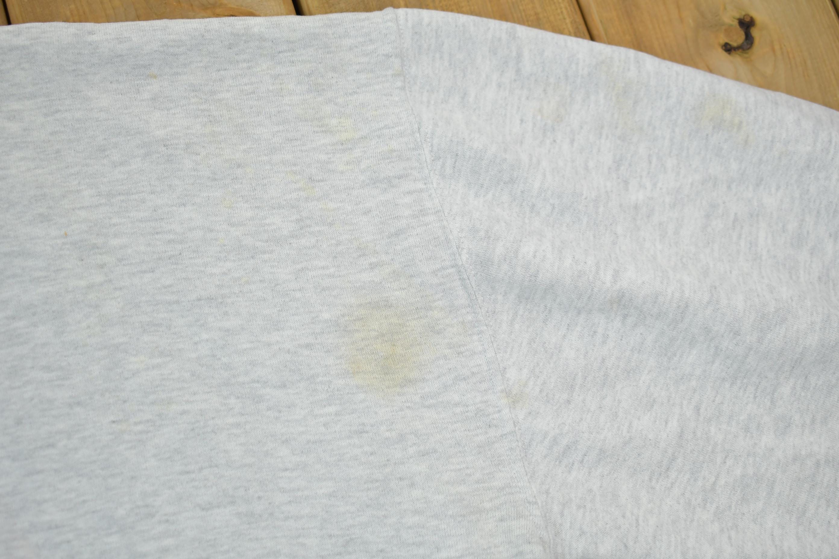 Vintage 1990s Marian College Crewneck Sweatshirt Men's 2XL - Image 8