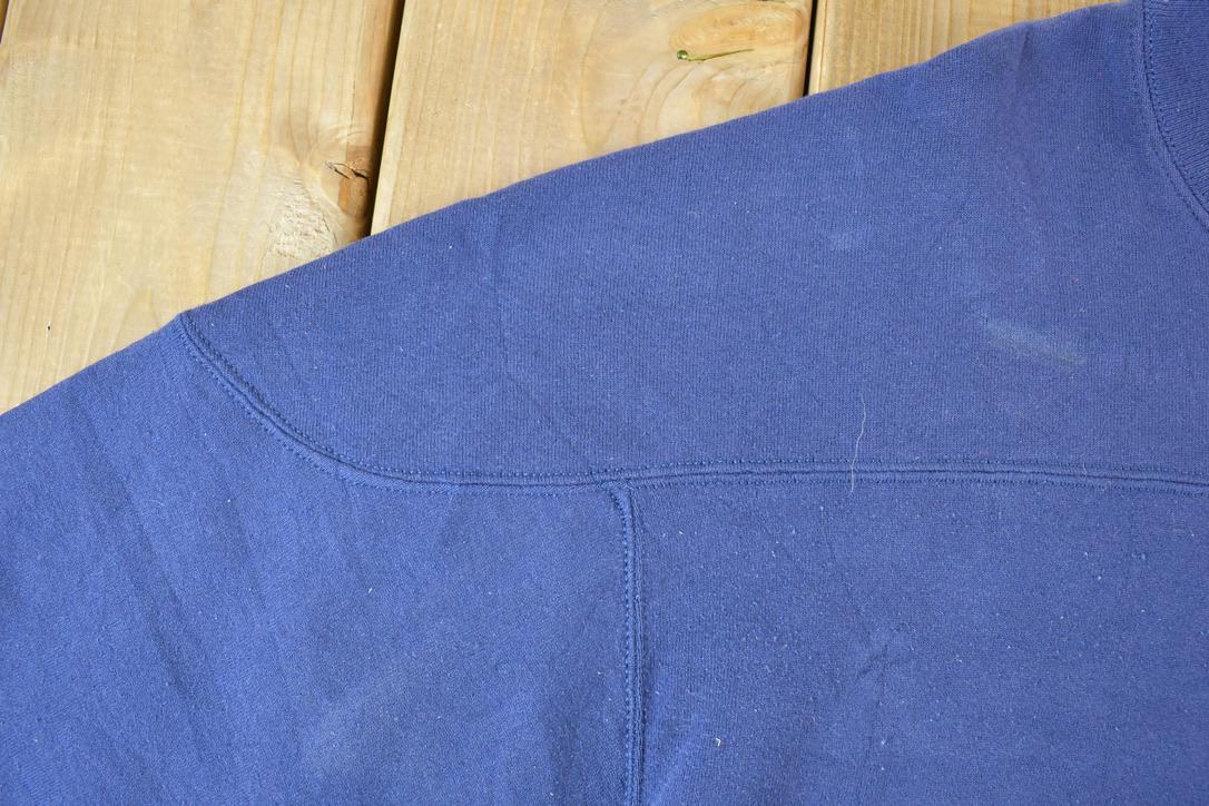Vintage 1990s Russell Athletics Double Collar Blank Crewneck Sweatshirt Men's XL - Image 4