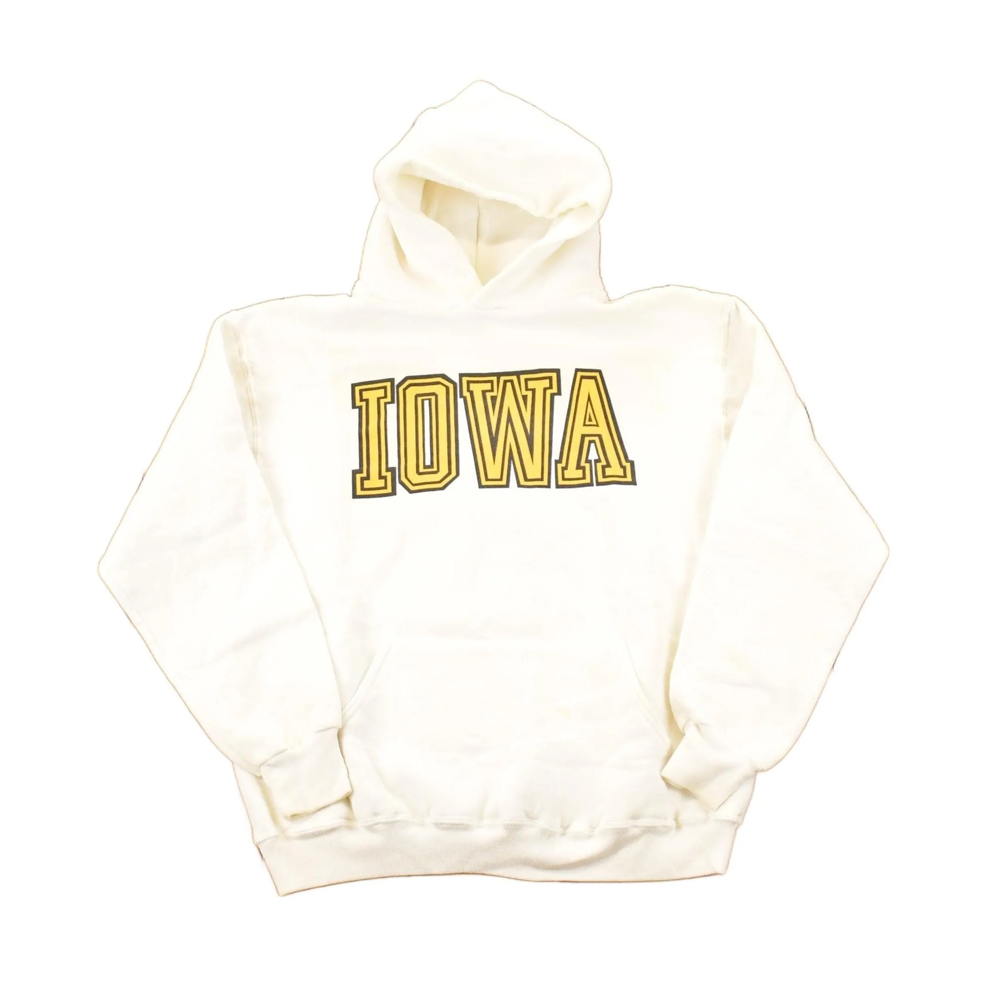 Vintage 1990s Russell Iowa Hawkeyes University Hoodie Sweater Men's L