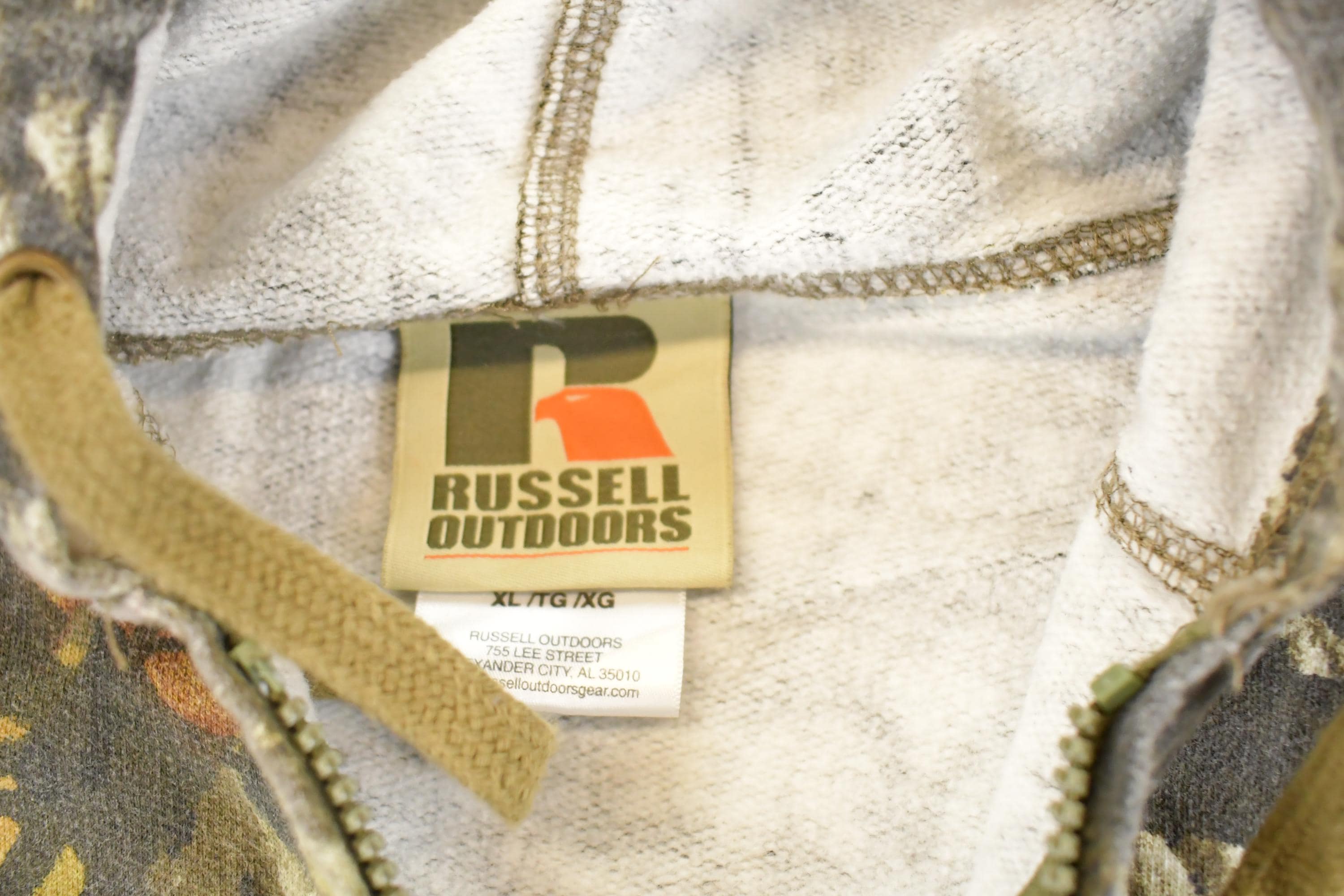 Vintage 1990s Russell Outdoors Realtree Camo Hoodie Sweatshirt Men's XL - Image 5