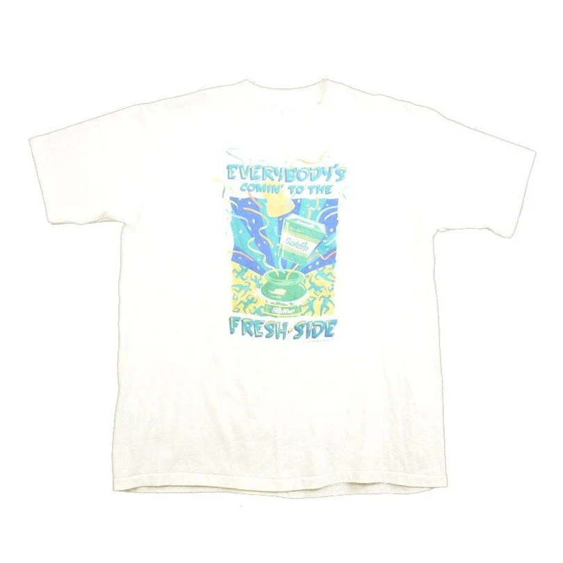 Vintage 1990s Salem Cigarettes "Comin To The Fresh Side" Graphic T-Shirt Men's Large