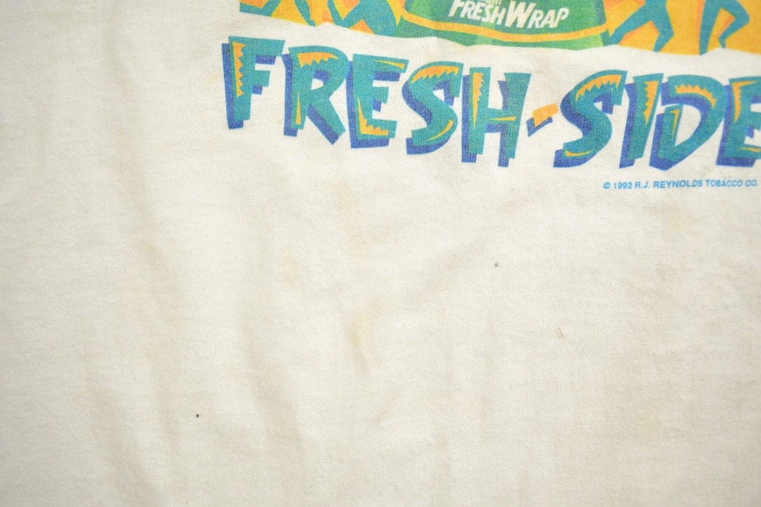 Vintage 1990s Salem Cigarettes "Comin To The Fresh Side" Graphic T-Shirt Men's Large - Image 6