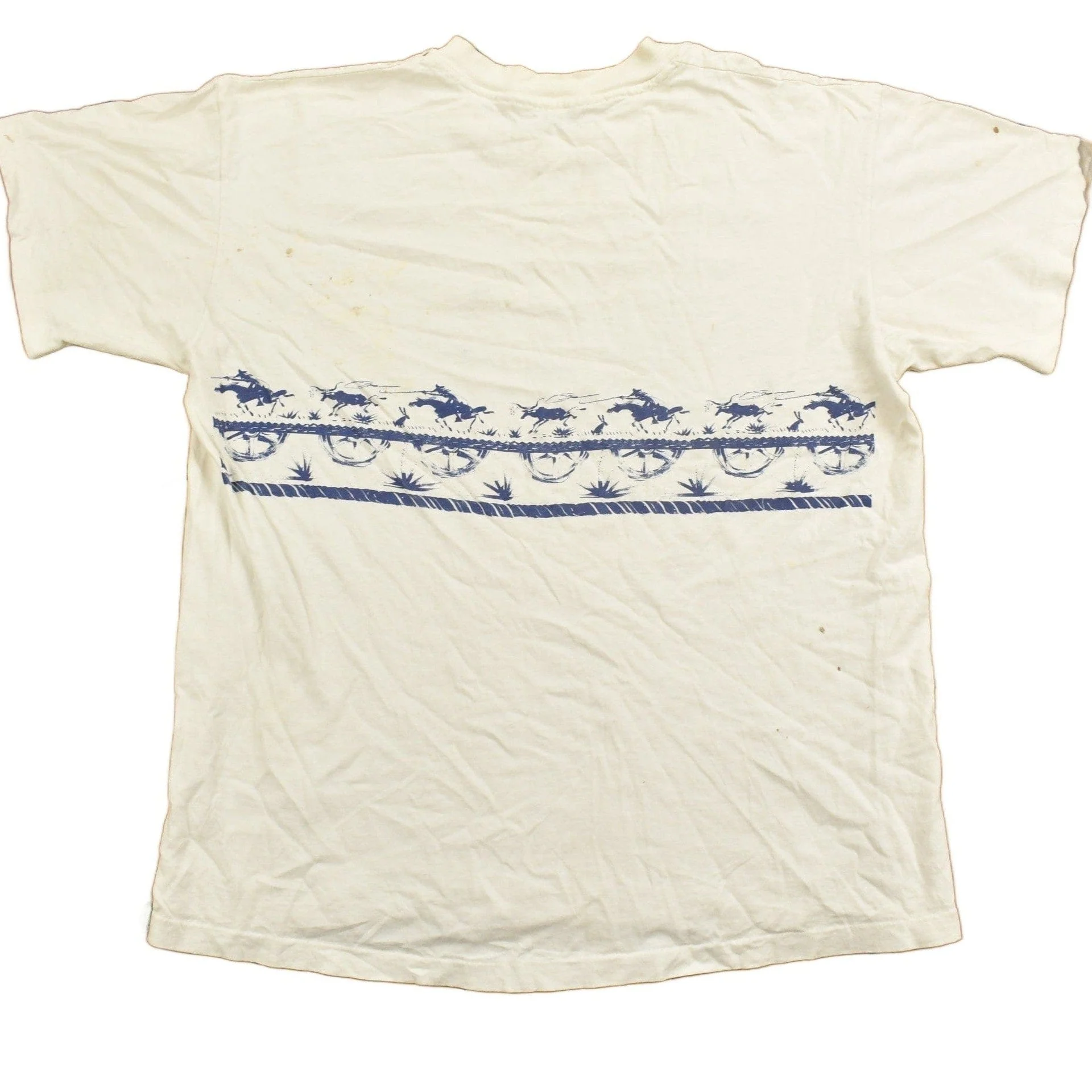 Vintage 1990s Sam & Sally Western Horse Themed Souvenir T Shirt Men's S - Image 2
