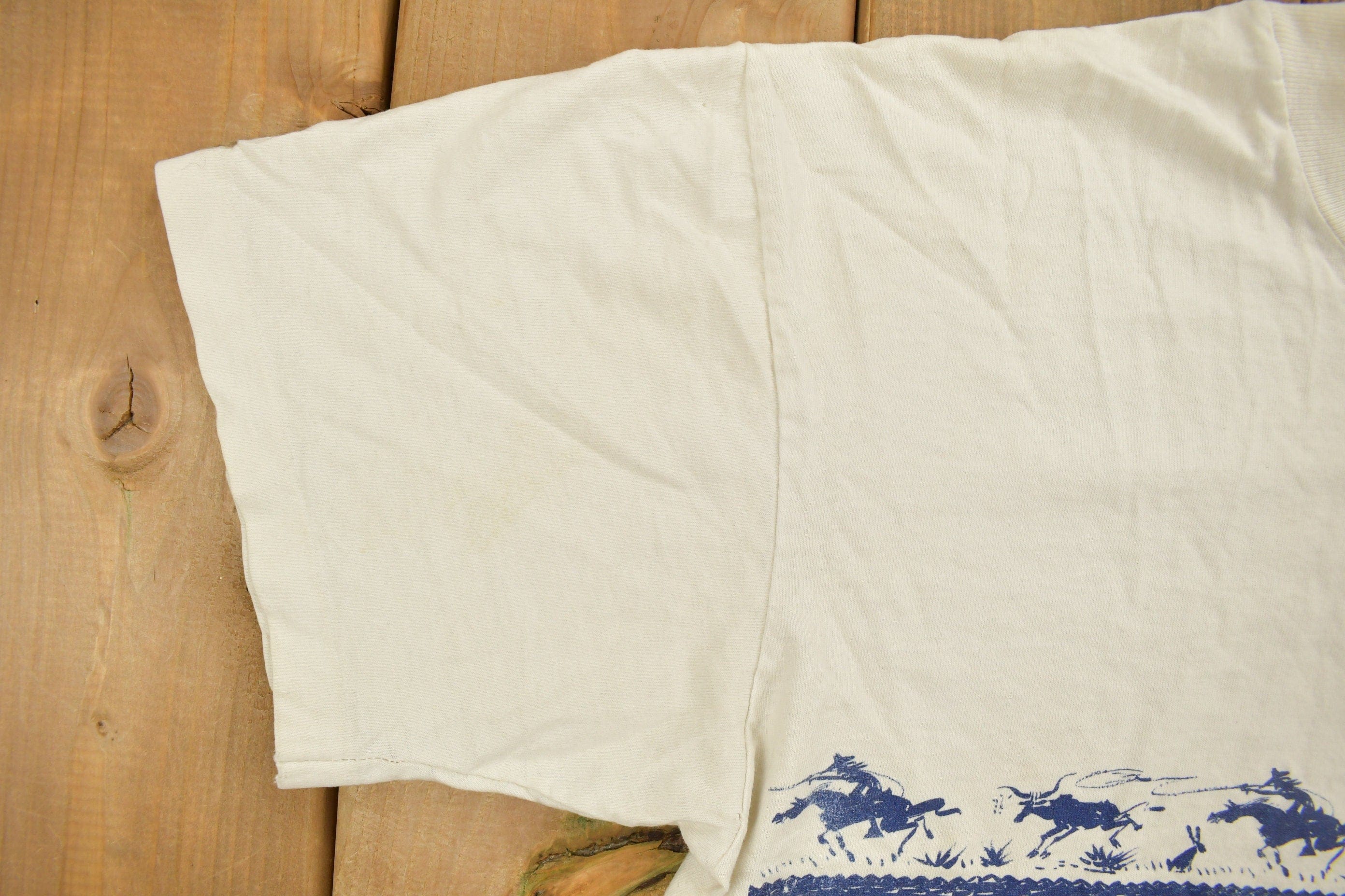 Vintage 1990s Sam & Sally Western Horse Themed Souvenir T Shirt Men's S - Image 5