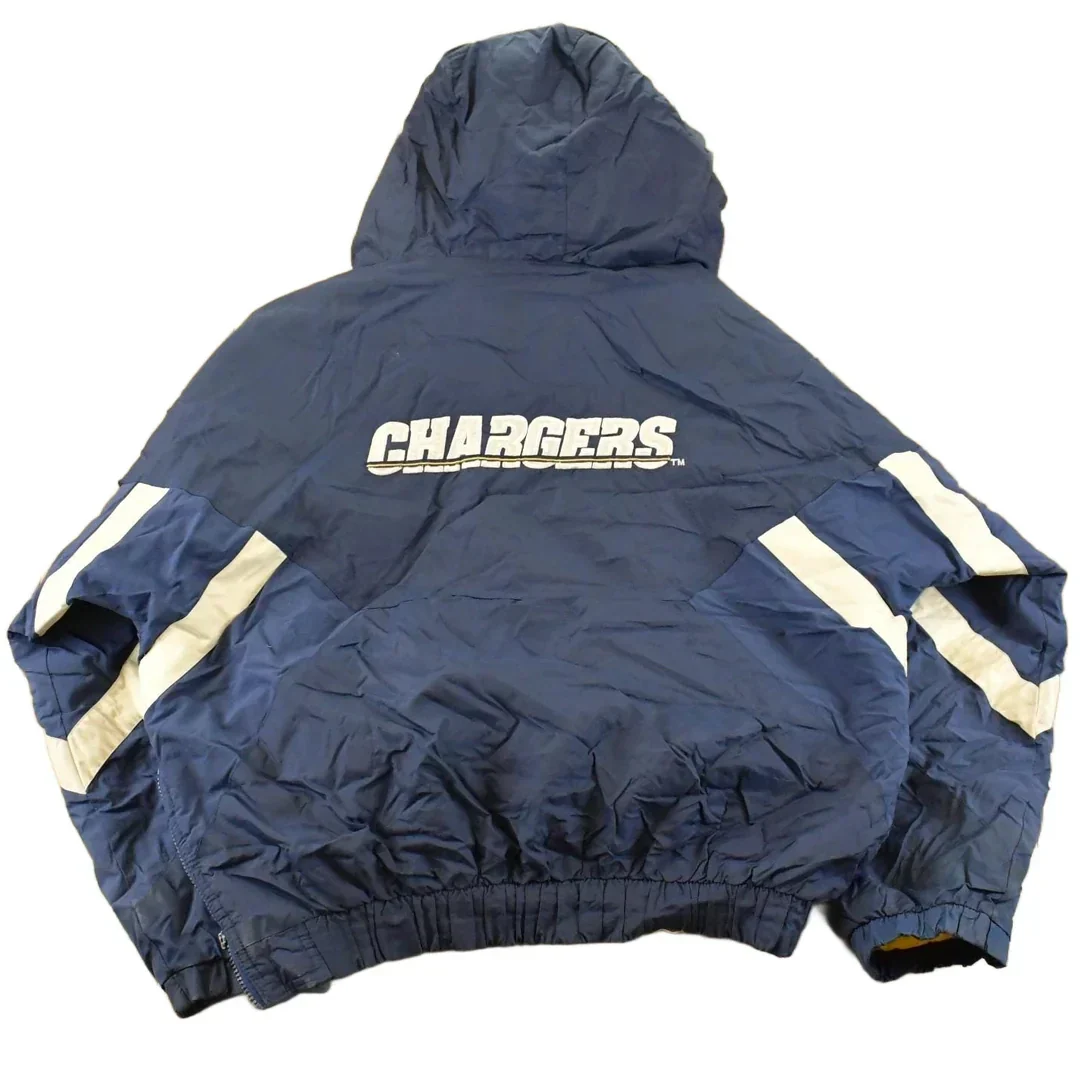Vintage 1990s San Diego Chargers NFL Pro Line Starter Anorak Jacket Men's M - Image 2