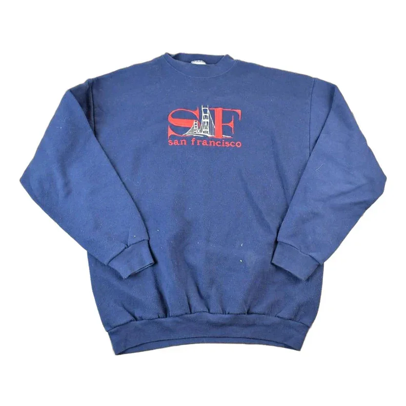 Vintage 1990s San Francisco Golden Gate Bridge Crewneck Sweatshirt Men's Large