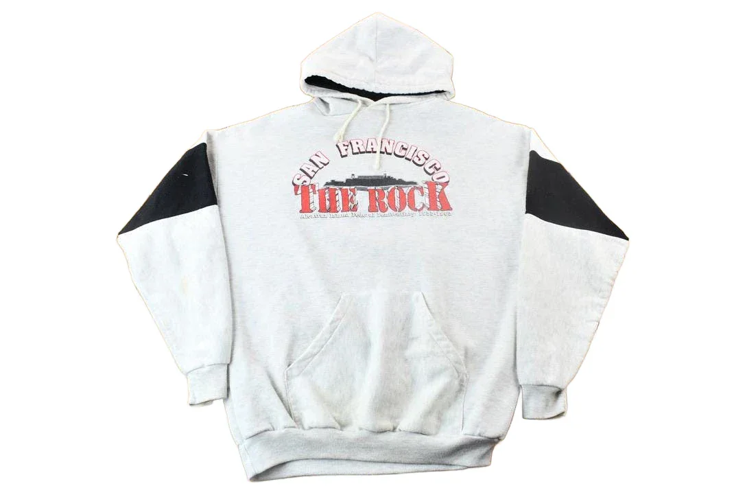 Vintage 1990s San Francisco The Rock Alcatraz Penitentiary Hoodie Men's Large