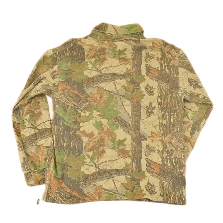 Vintage 1990s Sasquatch Realtree Camo Turtleneck Crewneck Sweatshirt Men's L - Image 2