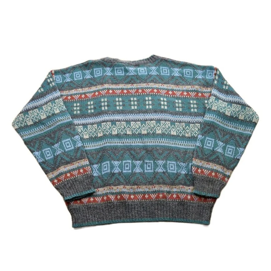 Vintage 1990s Sears Acrylic Knitted Crewneck Sweater - Image 2