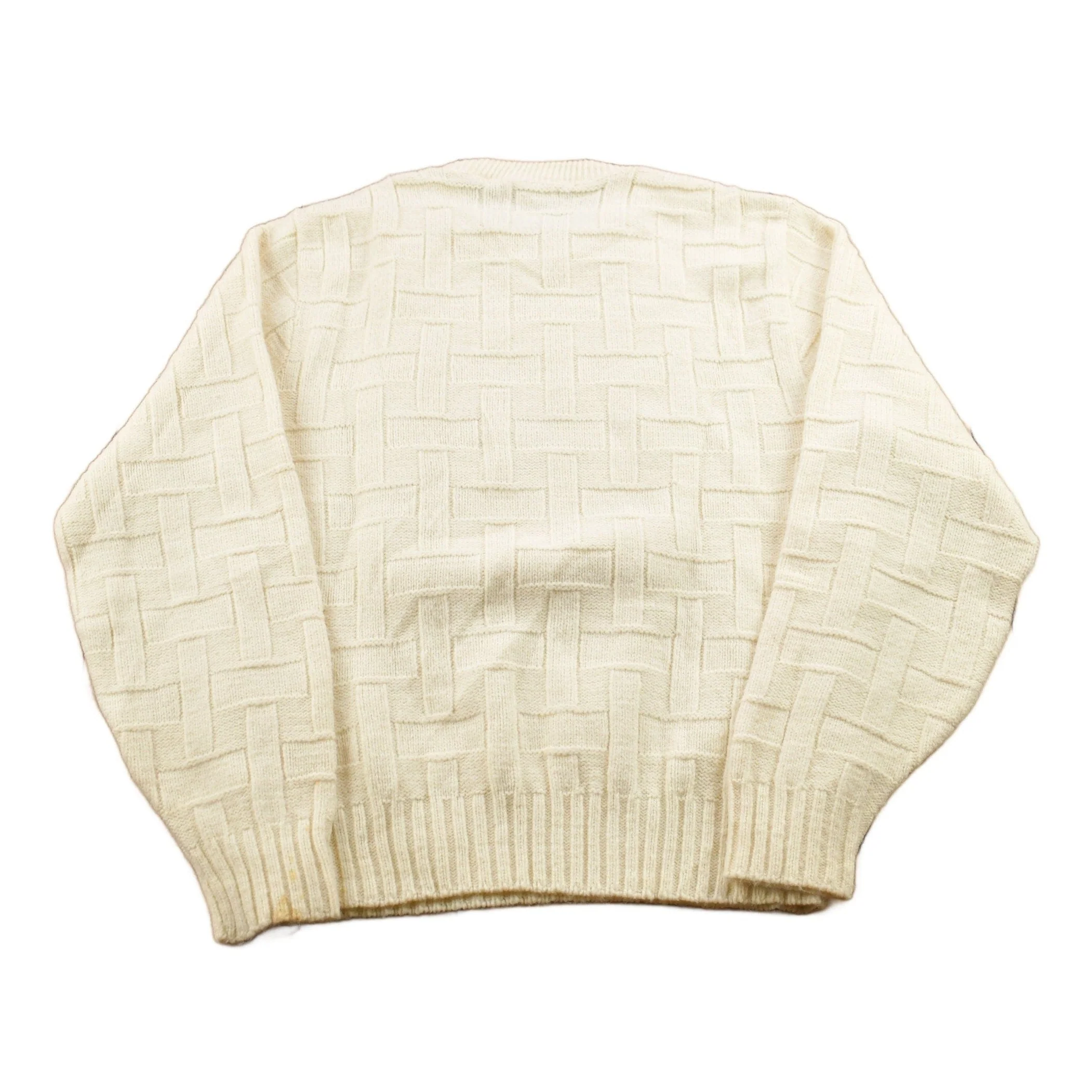 Vintage 1990s Sears Kings Road Knitted Crewneck Sweater Men's S - Image 2
