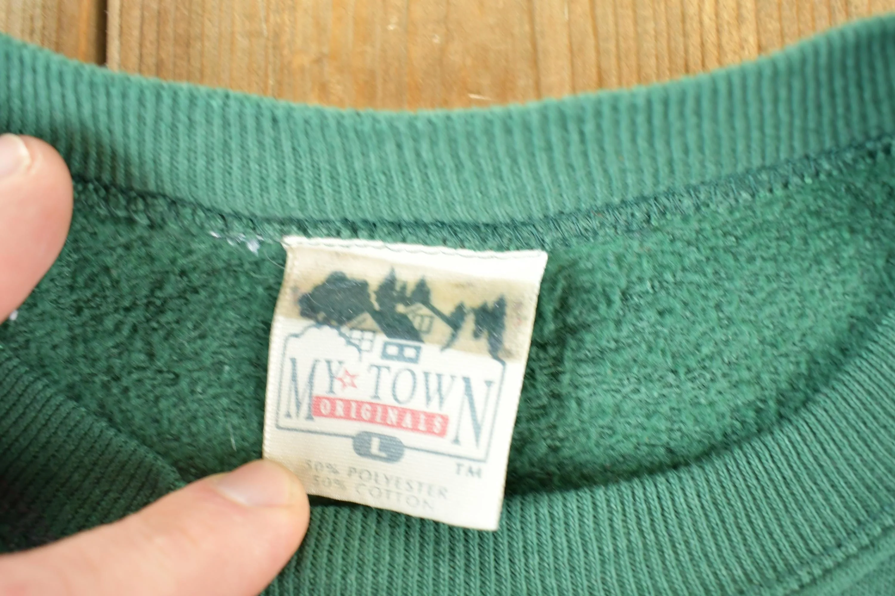 Vintage 1990s Seasons Greetings Little Canada MN Crewneck Sweatshirt Mens L - Image 4
