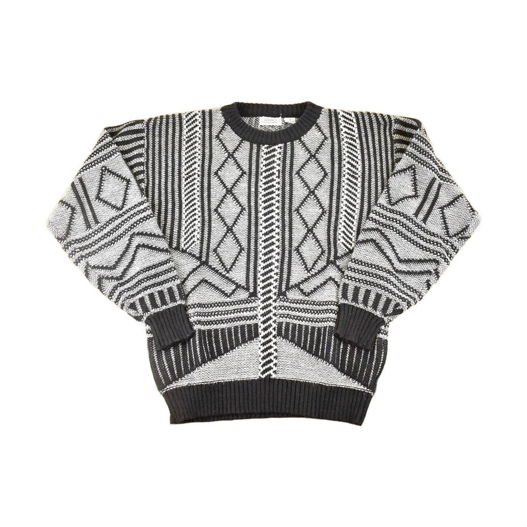 Vintage 1990s Shades Abstract Knit Sweater Men's L