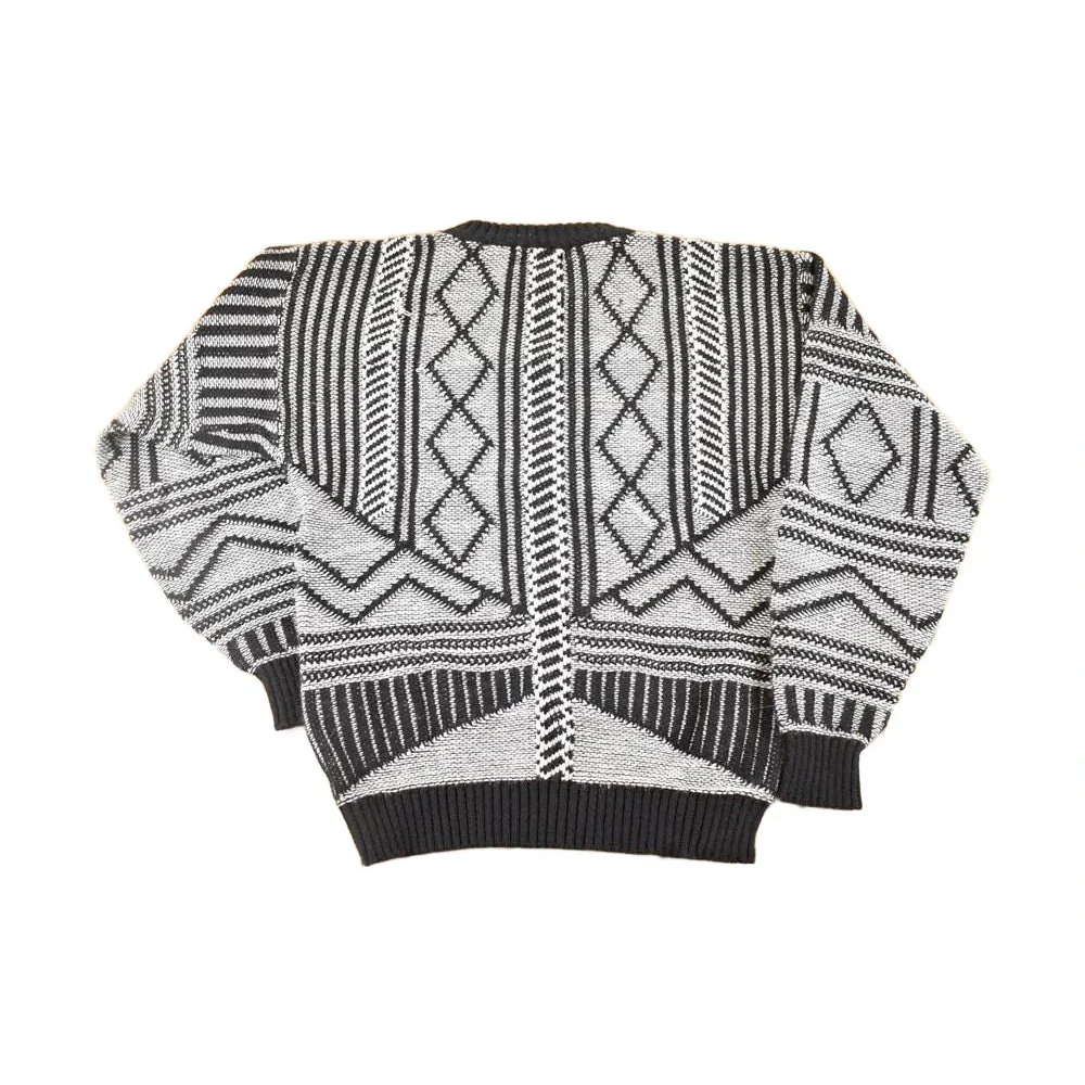 Vintage 1990s Shades Abstract Knit Sweater Men's L - Image 2