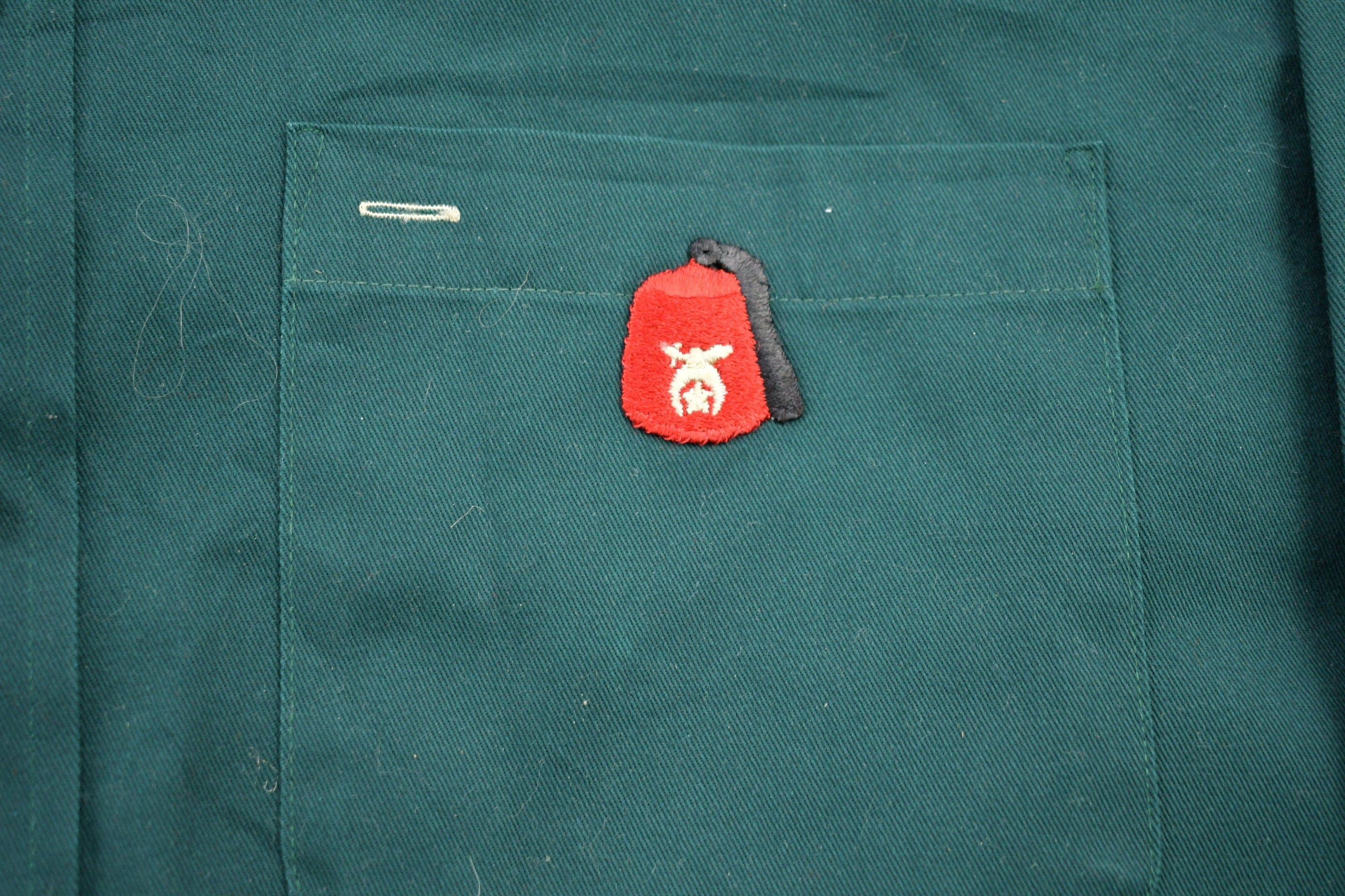 Vintage 1990s Shriners Blank Button Up Shirt Men's 2XL - Image 3