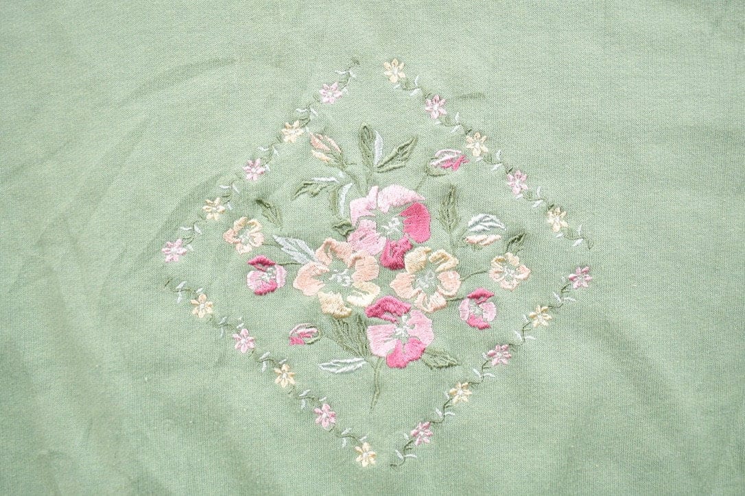 Vintage 1990s Snenanigans Floral Theme Crewneck Sweater Men's XL - Image 4