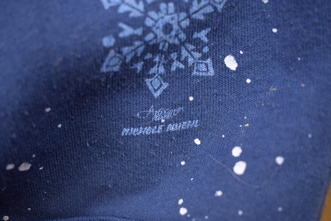 Vintage 1990s Snowman Theme Christmas Sweater Men's L - Image 6