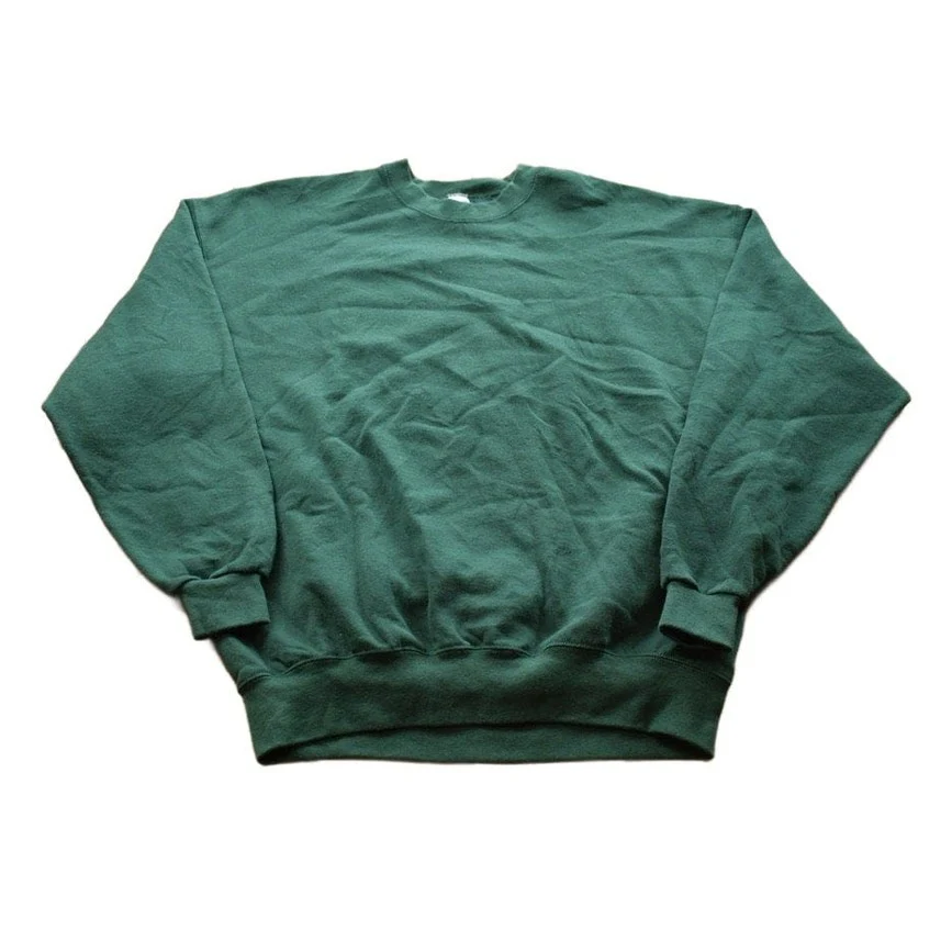 Vintage 1990s Soffe Sweats Blank Green Crewneck Sweatshirt Men's Large