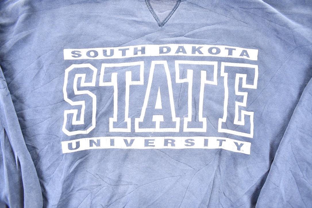 Vintage 1990s South Dakota University Crewneck Mens XL - Image 3