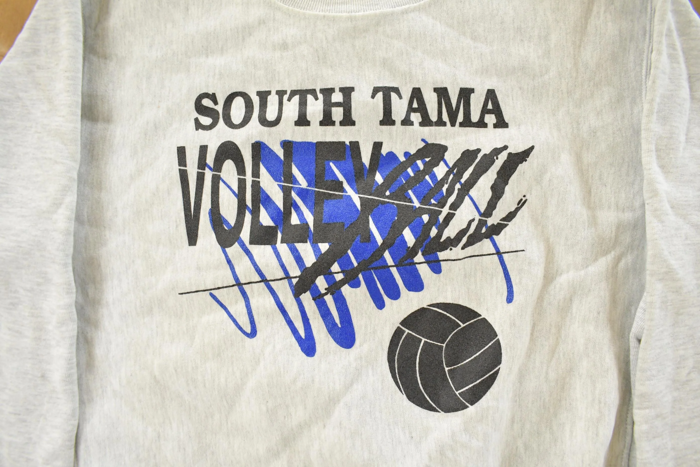 Vintage 1990s South Tama Volleyball Club Crewneck Sweatshirt Men's Large - Image 4