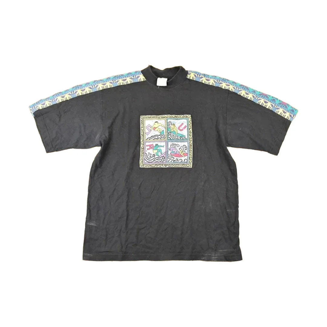Vintage 1990s Souvenir Surfing Travel T-Shirt Men's M
