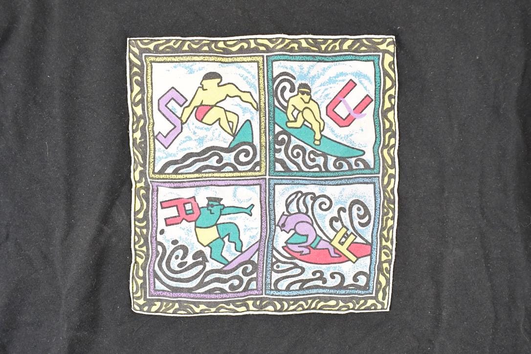 Vintage 1990s Souvenir Surfing Travel T-Shirt Men's M - Image 3