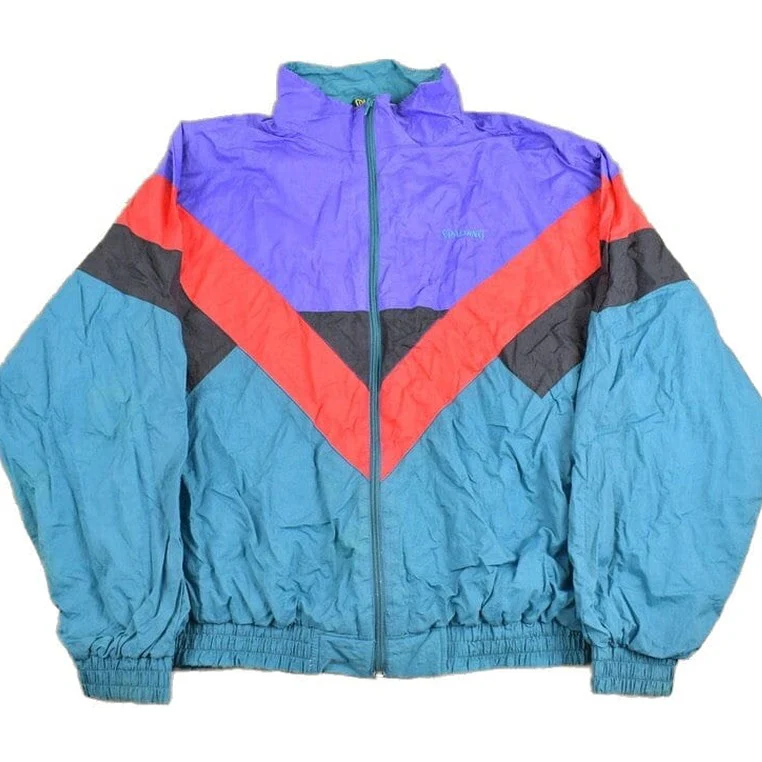 Vintage 1990s Spalding Full Zip Windbreaker Men's Large