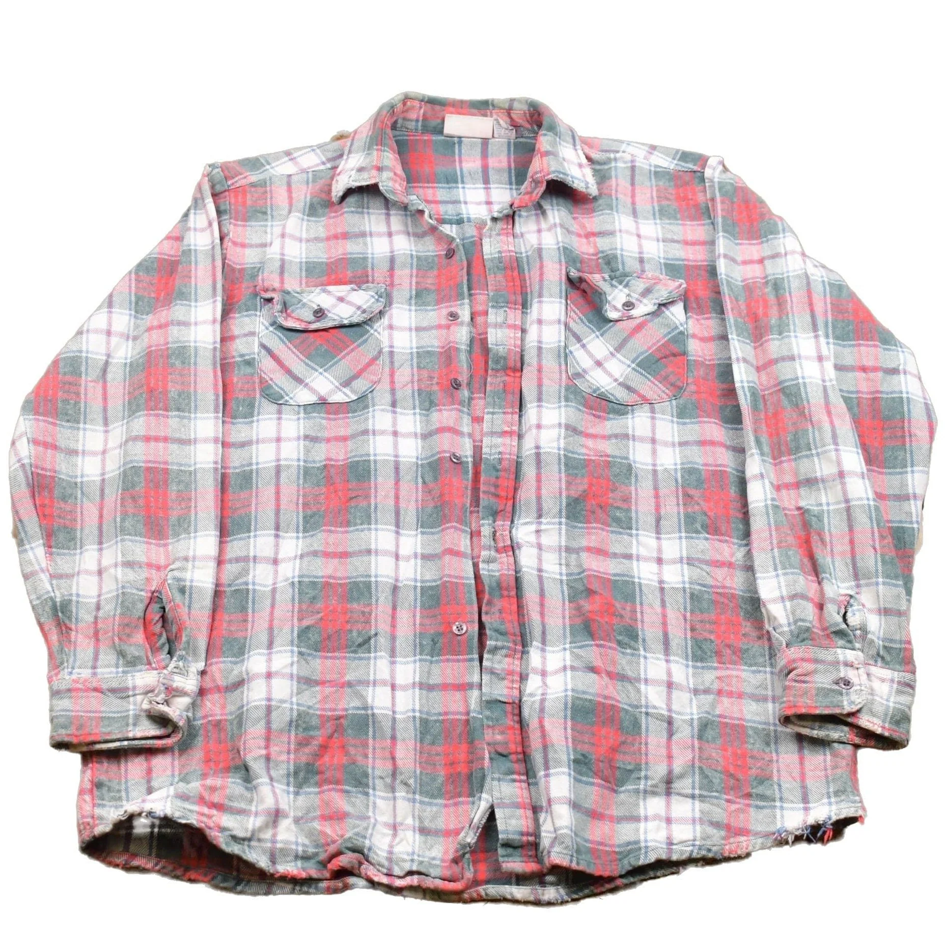Vintage 1990s Sports Afield Plaid Button Up Shirt Men's XL
