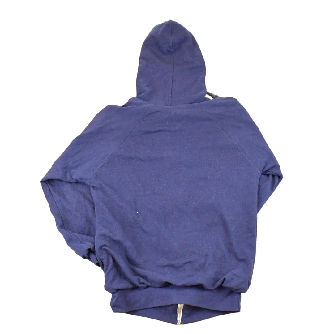 Vintage 1990s St John's Bay Blank Thermal Lined Zip Up Hoodie Sweatshirt Mens M - Image 2