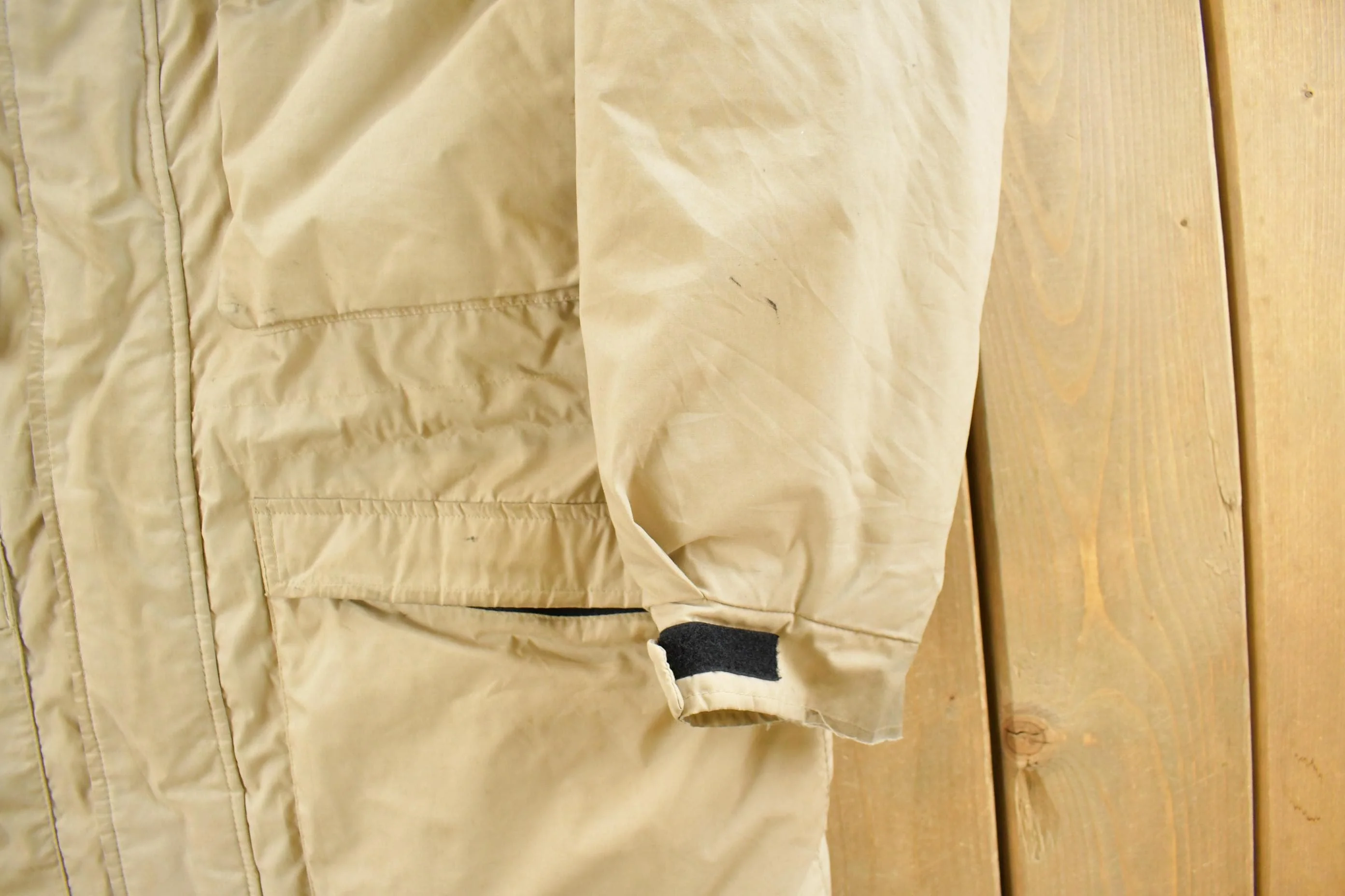 Vintage 1990s St. John's Bay Insulated Hooded Jacket Men's Medium - Image 3
