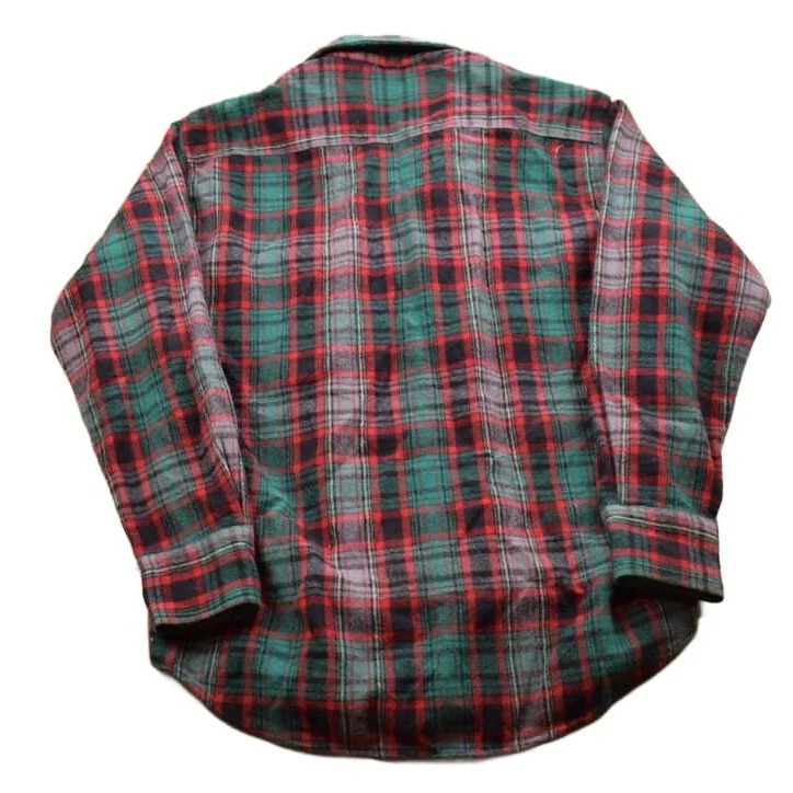 Vintage 1990s St John's Bay Plaid Flannel Button Up Shirt - Image 2