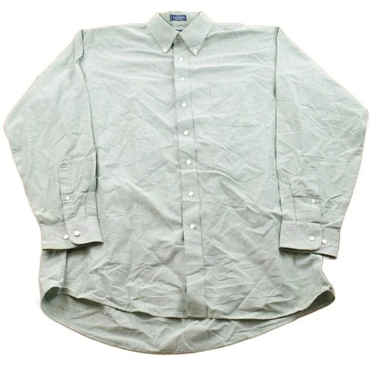 Vintage 1990s Stafford Wrinkle Free Blank Button Up Shirt Men's 2XL