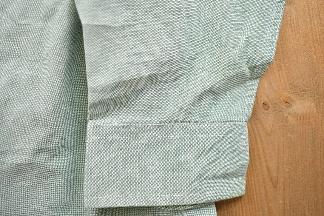 Vintage 1990s Stafford Wrinkle Free Blank Button Up Shirt Men's 2XL - Image 6