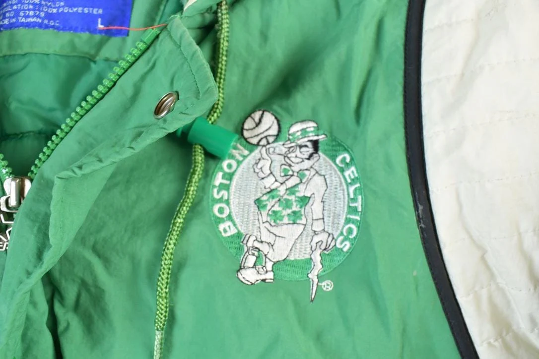 Vintage 1990s Starter Boston Celtics Full Zip NBA Basketball Jacket - Image 3