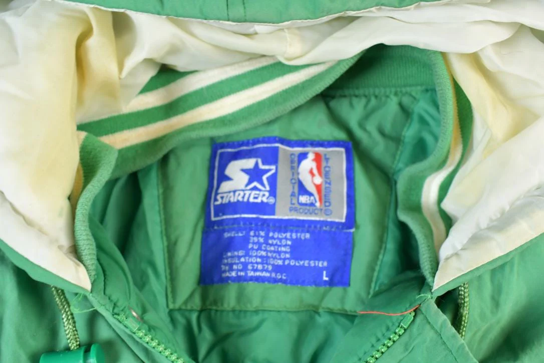 Vintage 1990s Starter Boston Celtics Full Zip NBA Basketball Jacket - Image 4