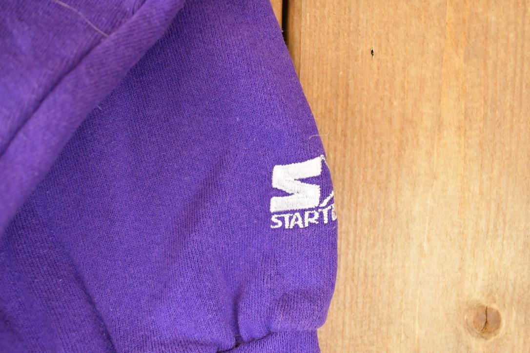 Vintage 1990s Starter Minnesota Vikings Embroidered NFL Crewneck Sweatshirt Mens XL - Image 4